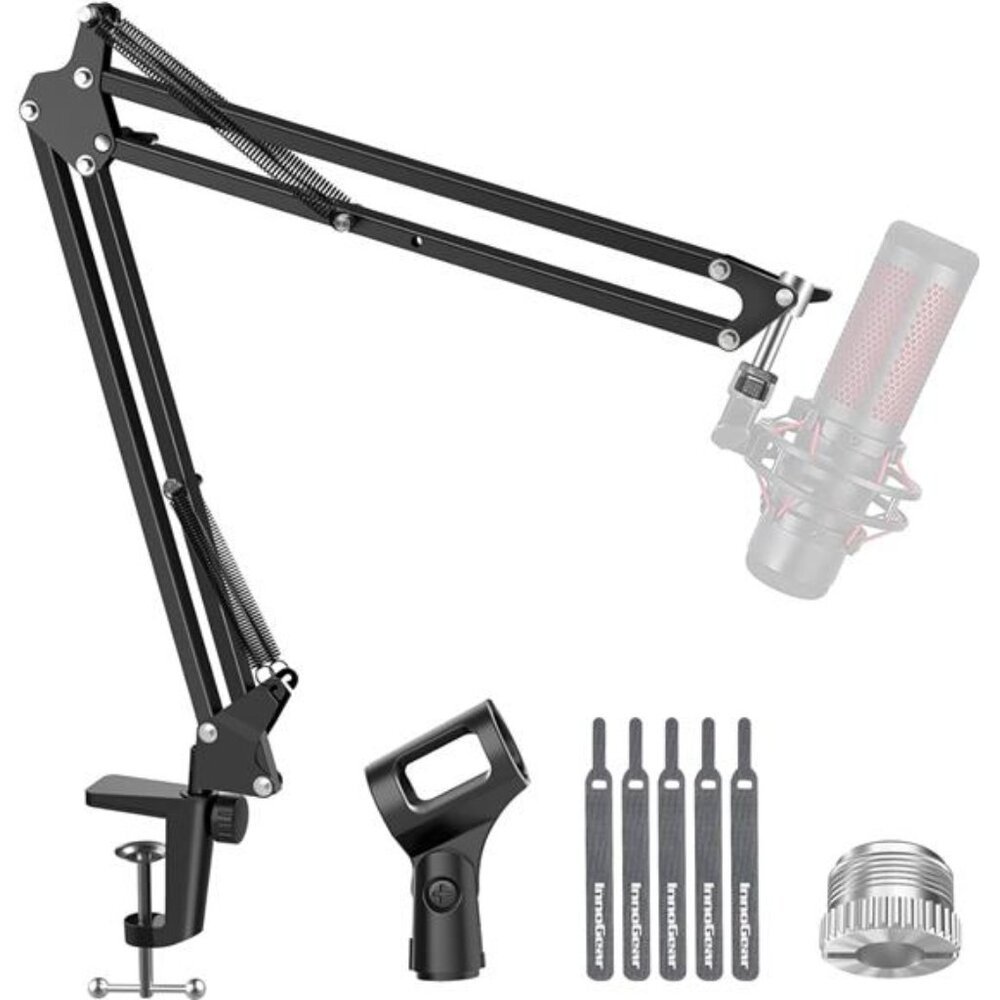 Boom Arm Microphone Mic Stand for Blue Yeti HyperX QuadCast SoloCast Snowball